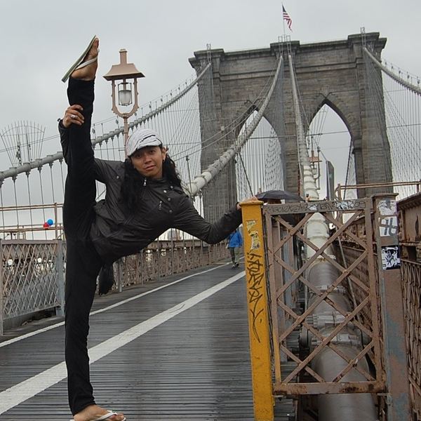 On the Brooklyn Bridge, New York